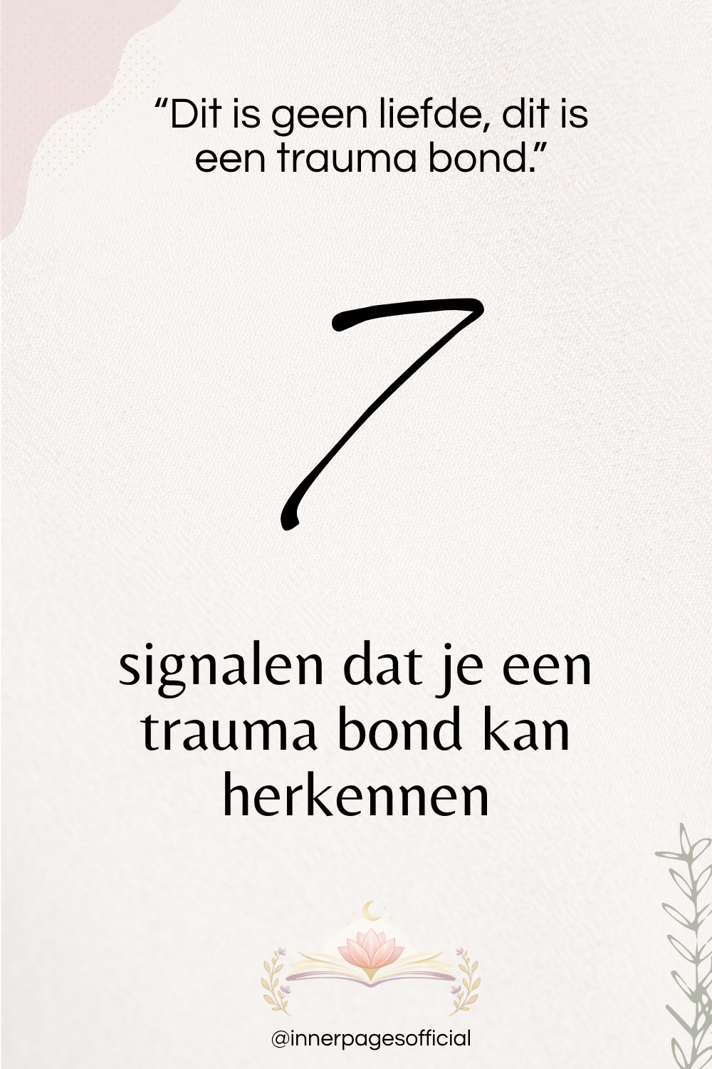 7 signalen van een trauma band